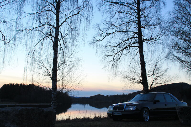 Black Sedan Car — Blue