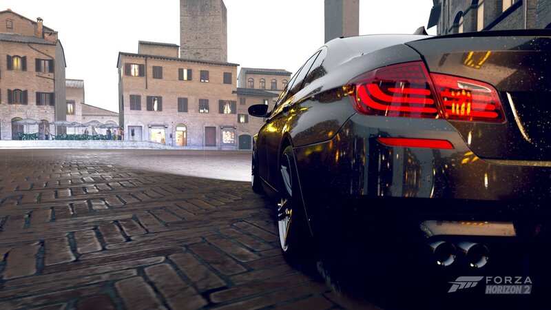 Black Sedan Car — Calm, Afternoon, 3d Render