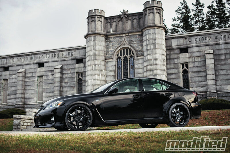 Black Sedan Car — Dramatic, Autumn