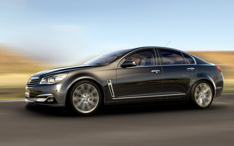 Black Sedan Car — Dynamic, Afternoon, 3d Render