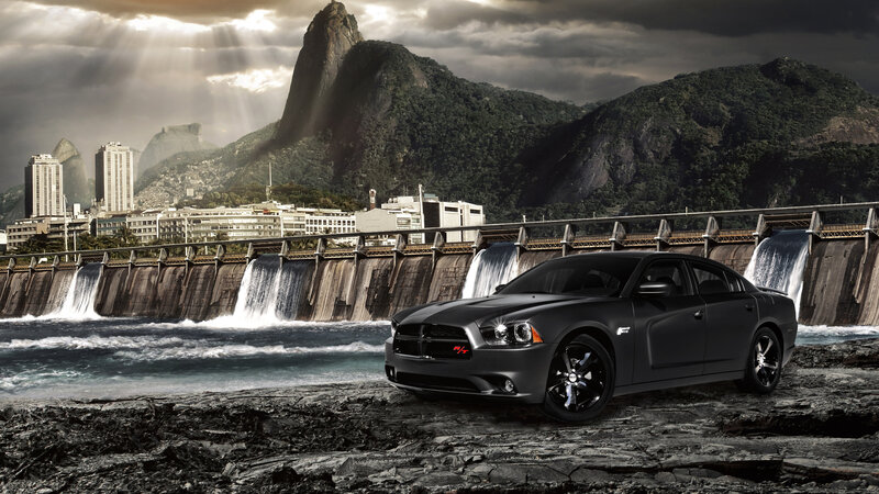 Black Sedan Car — Gray, Dramatic, Afternoon