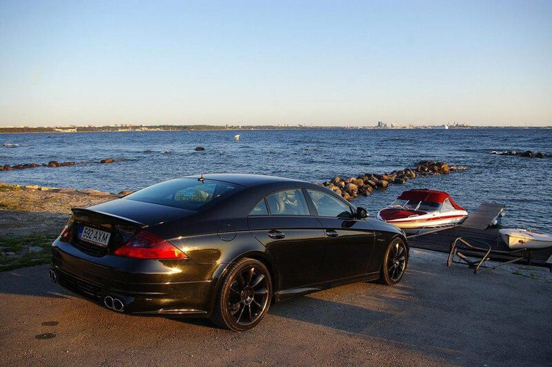 Black Sedan Car — Serene, Sunset