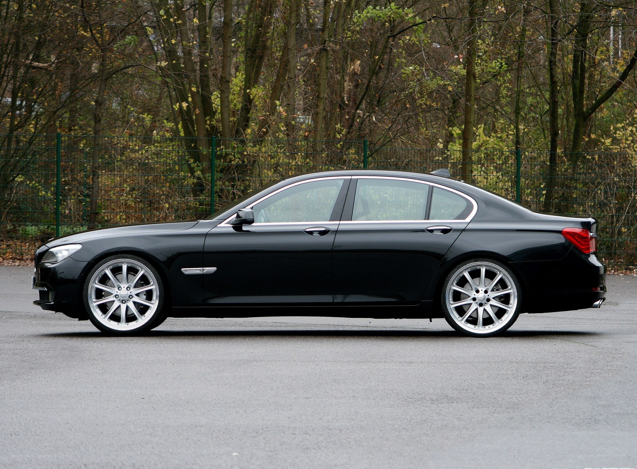 black sedan car side view