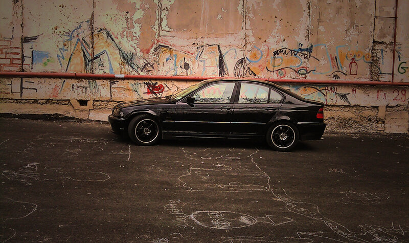 Black Sedan Car — Urban
