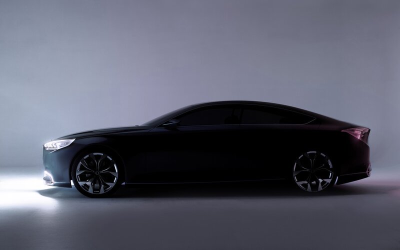 black sedan concept car