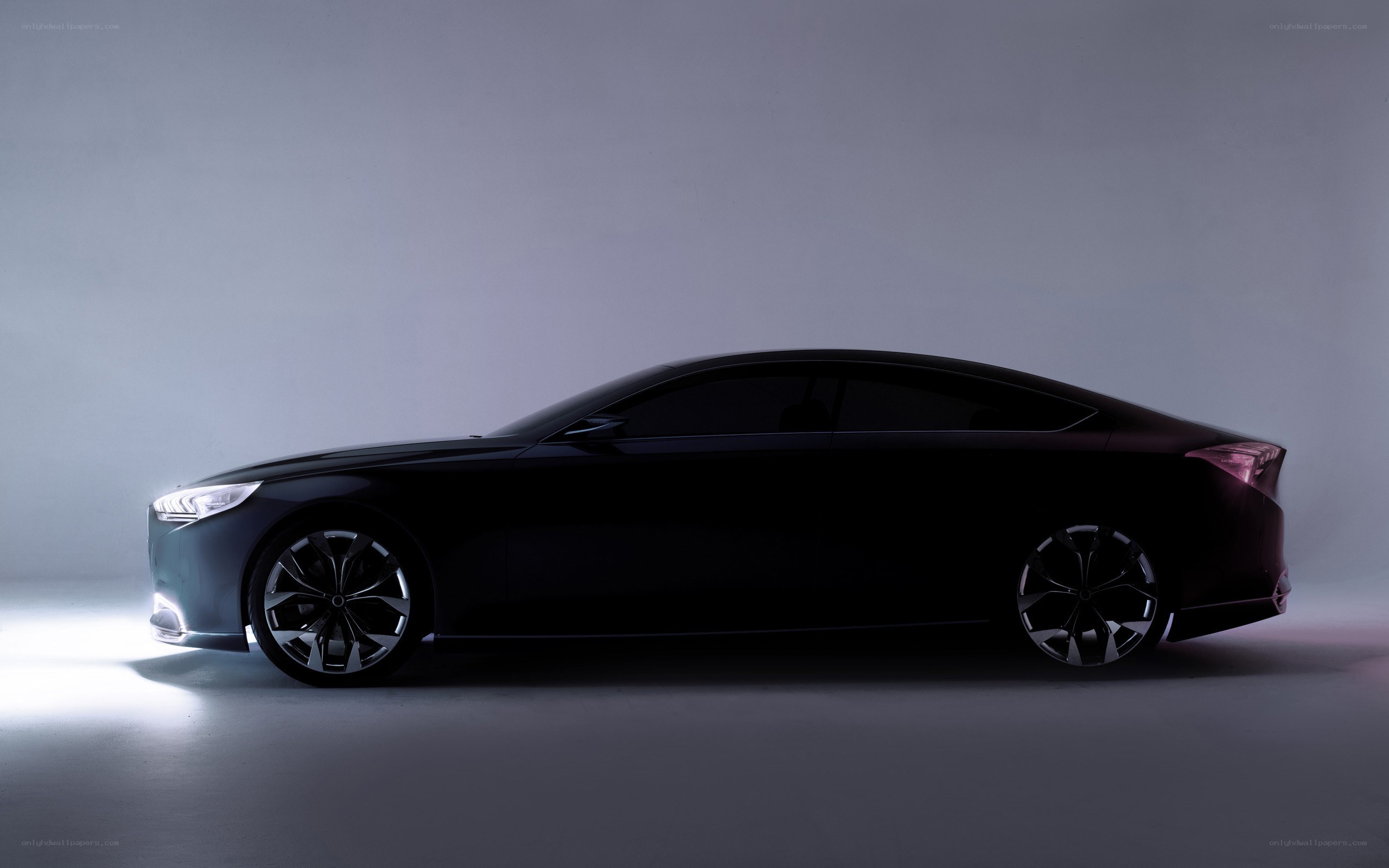 black sedan concept car