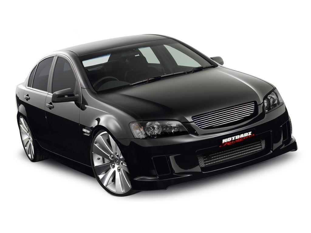 black sedan with custom modifications