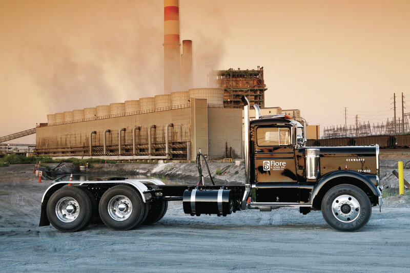 Black Semi-truck — Brown, Industrial