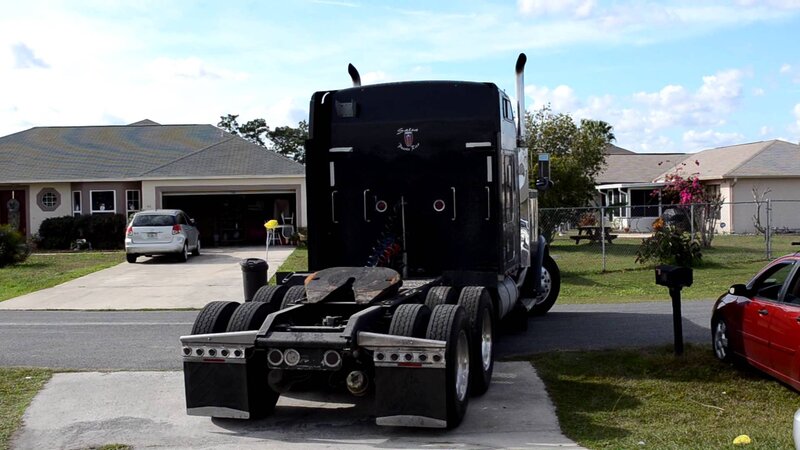 Black Semi-truck Cab
