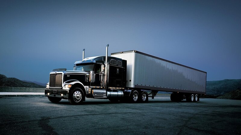 Black Semi-truck — Dramatic, Night, Photograph