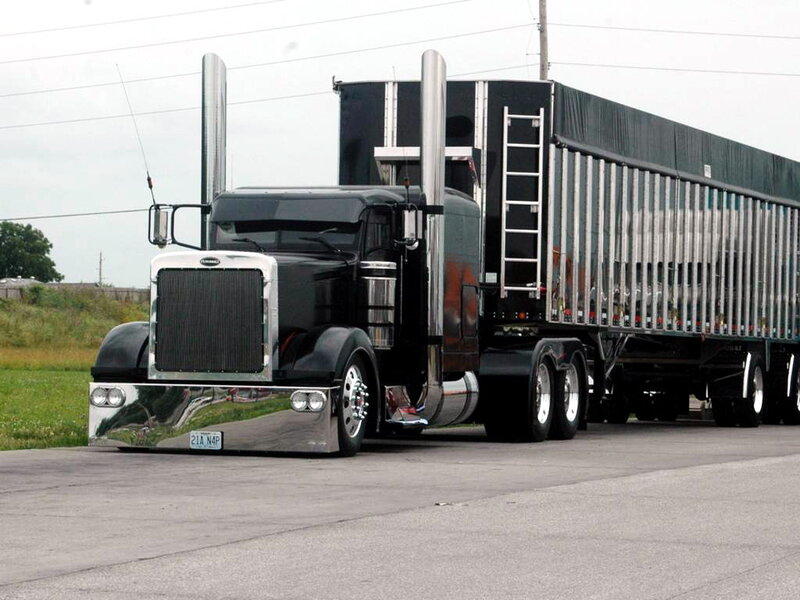 Black Semi-truck — Industrial