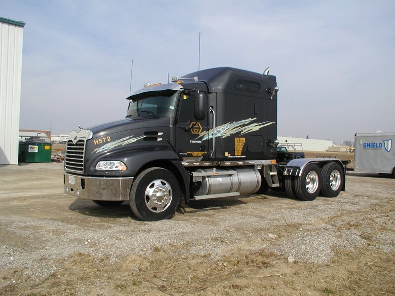 Black Semi-truck — Neutral