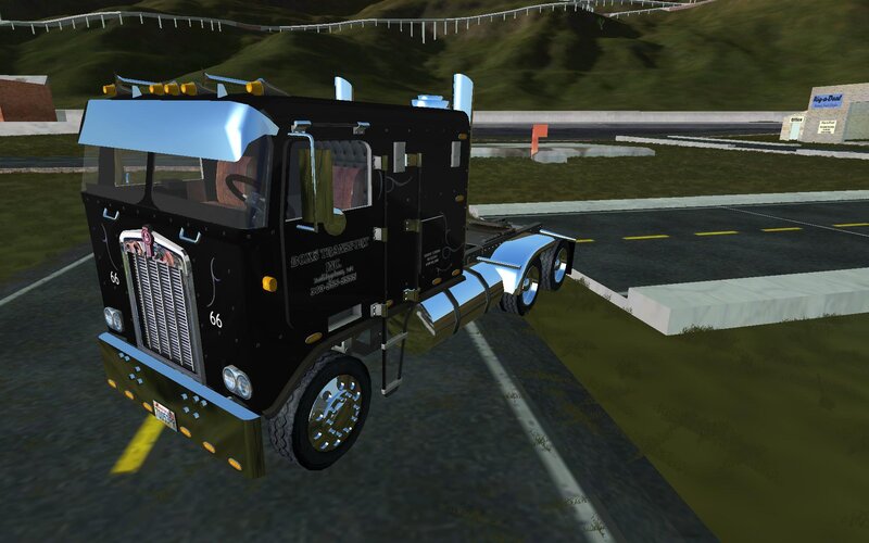 Black Semi-truck