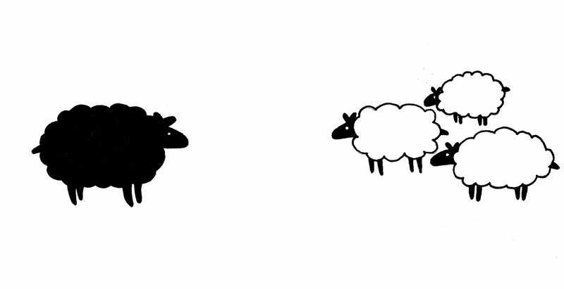black sheep among white ones
