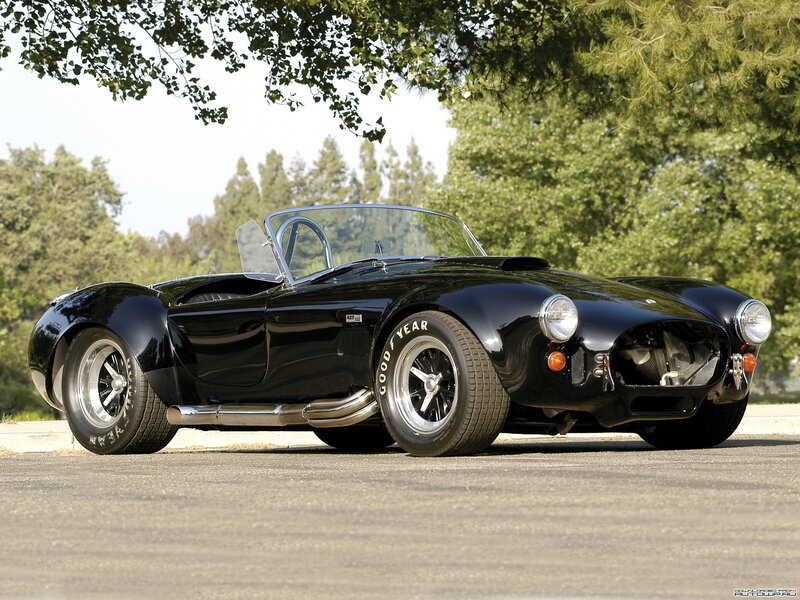Black Shelby Cobra sports car