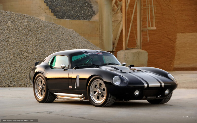 Black Shelby Cobra sports car