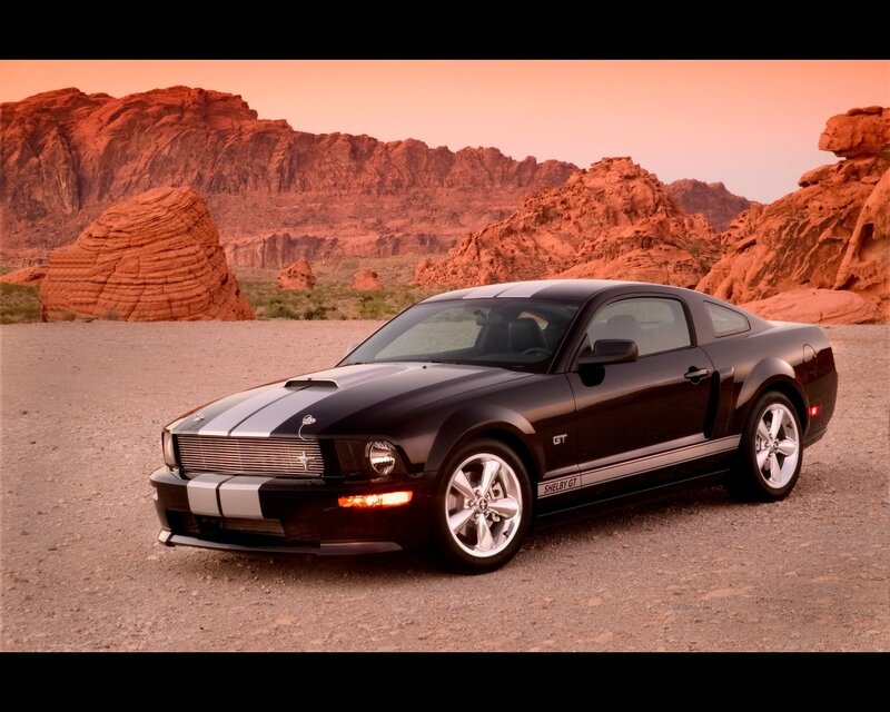 Black Shelby GT Car — Dramatic