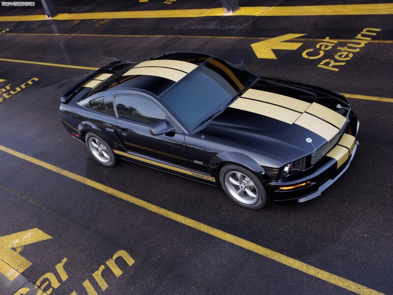 Black Shelby GT-H Mustang — Dramatic