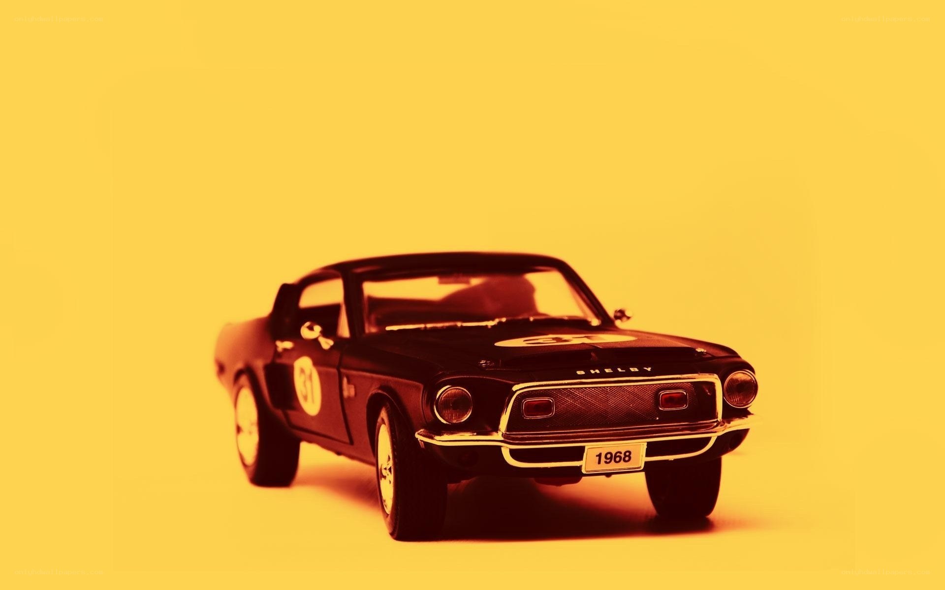 Black Shelby model car