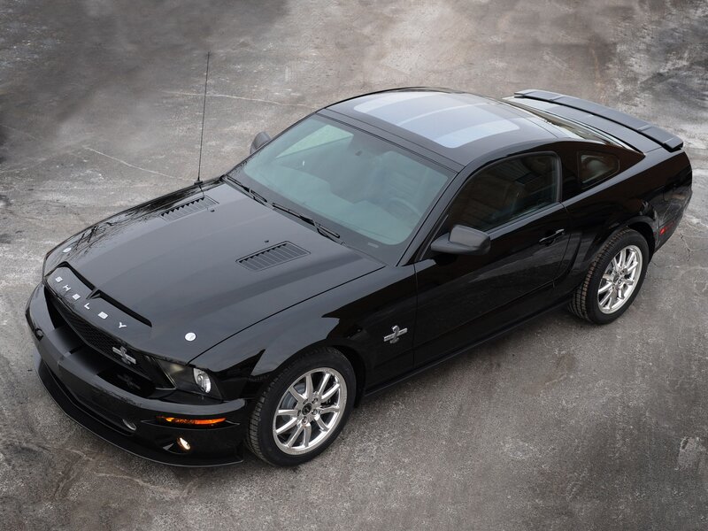 Black Shelby Mustang car