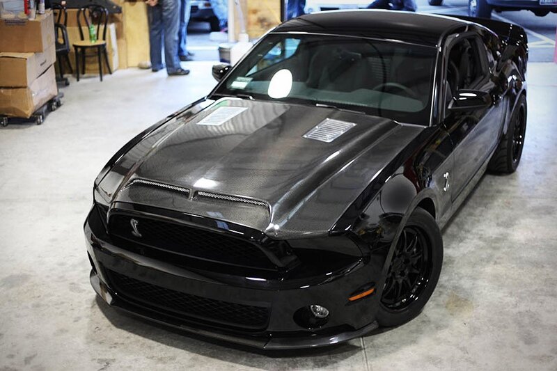 Black Shelby Mustang — Neutral, Photograph, Car