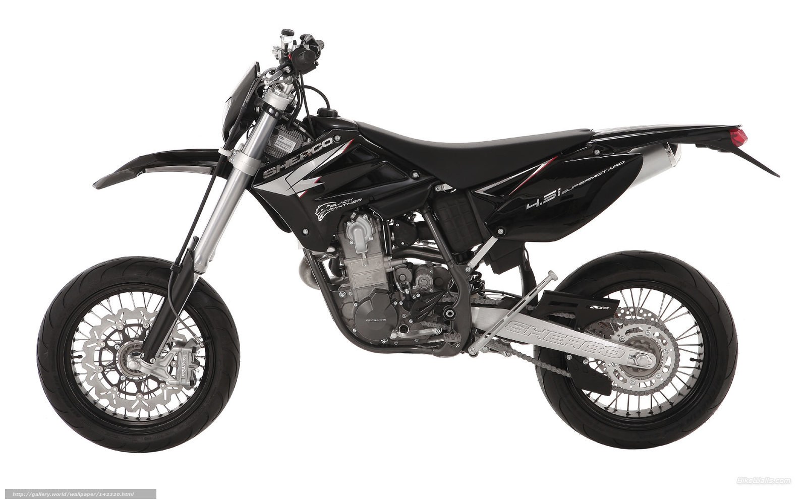 Black Sherco dirt bike