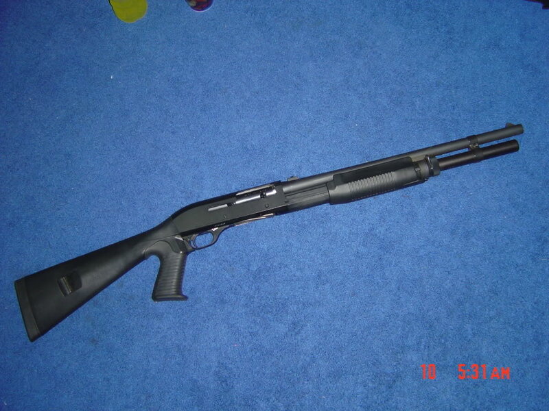 Black Shotgun on Carpet
