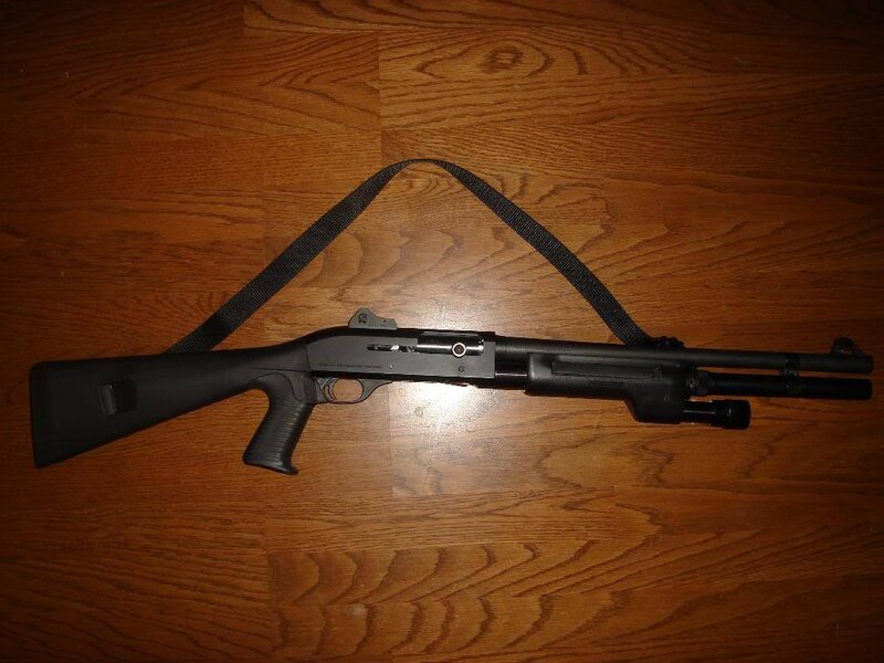 Black Shotgun on Floor