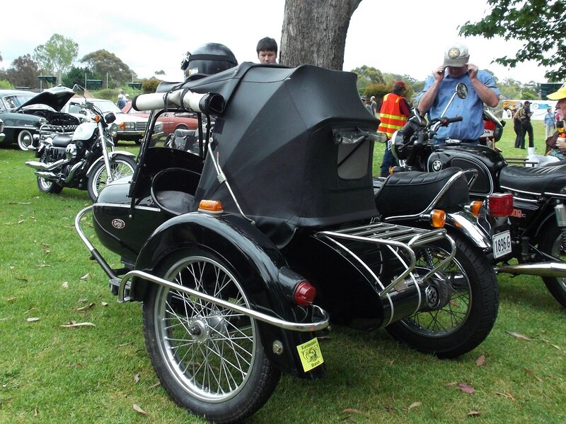 Black Sidecar Motorcycle