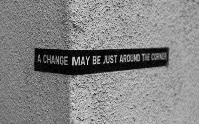 Black Sign on Wall