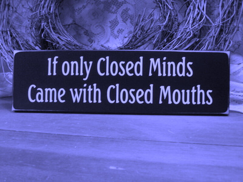 Black Sign with Text — Blue