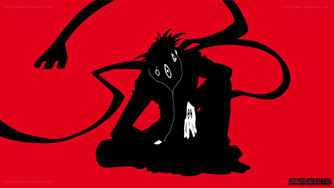 black silhouette character