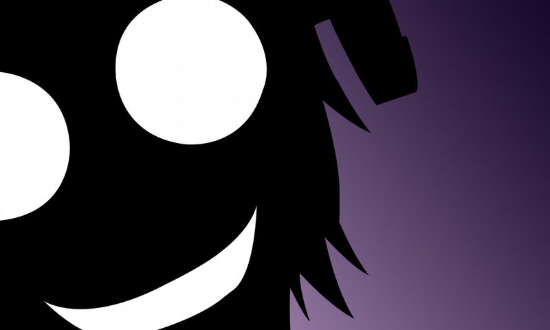 Black Silhouette Face — Dramatic