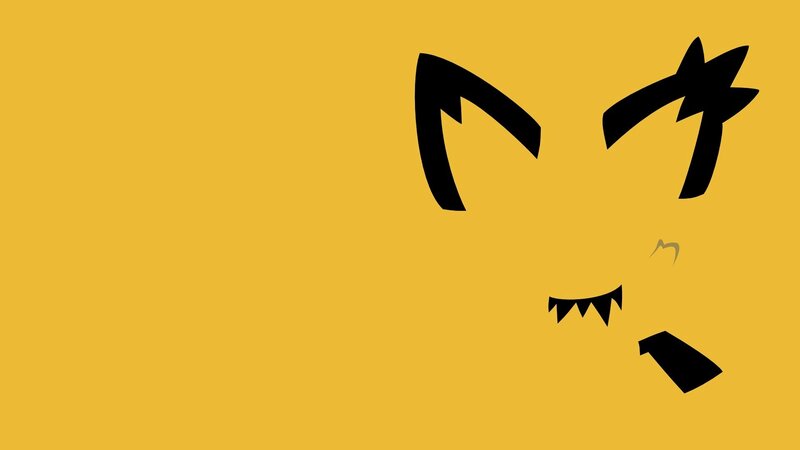 Black Silhouette Face — Yellow