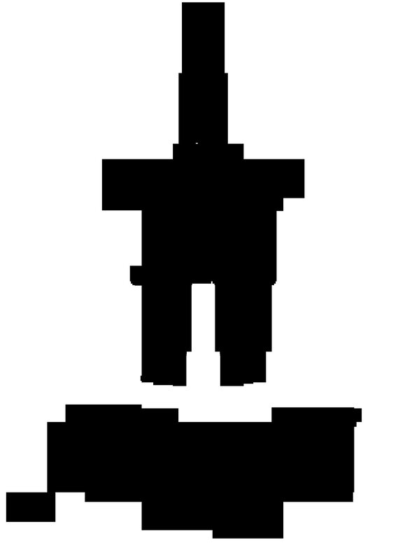 black silhouette of a person