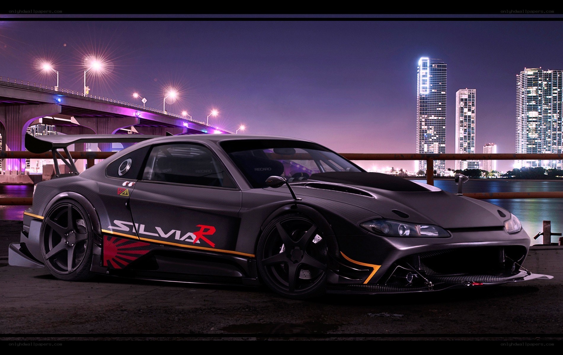 black silvia r race car