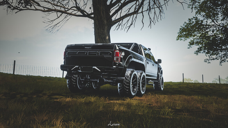 Black Six-wheel Truck