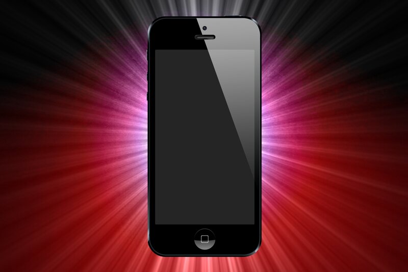 Black Smartphone — Red