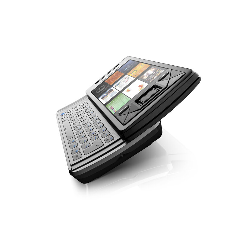black smartphone with keyboard