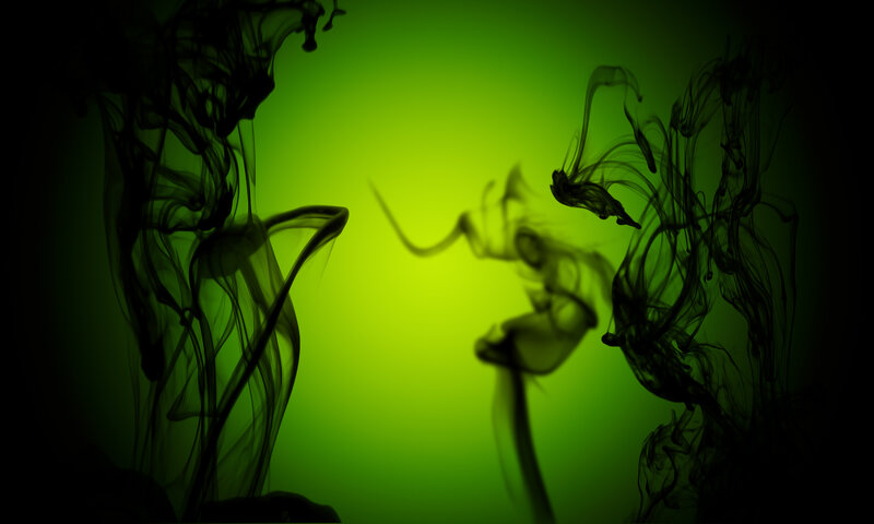 Black Smoke in Green Light