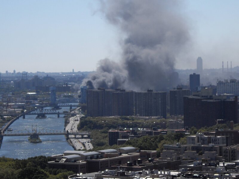 Black Smoke over City — Gray