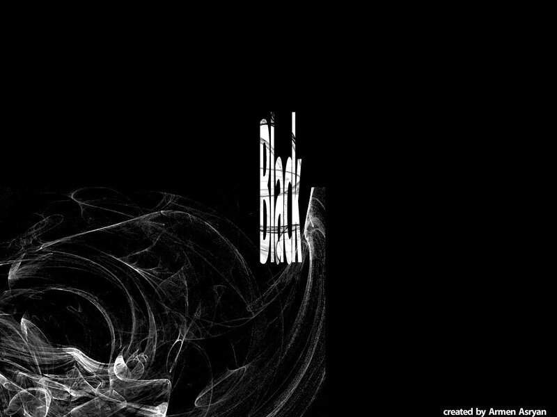 Black smoke swirls
