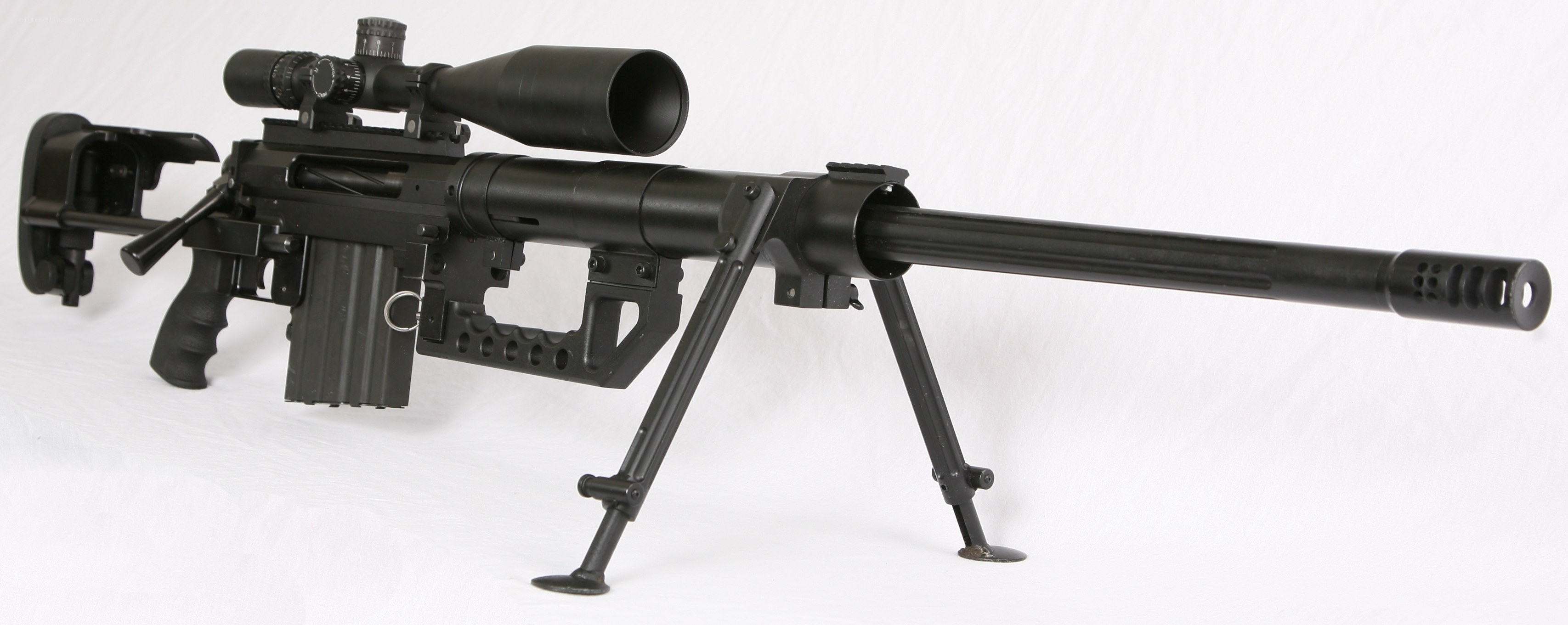 black sniper rifle