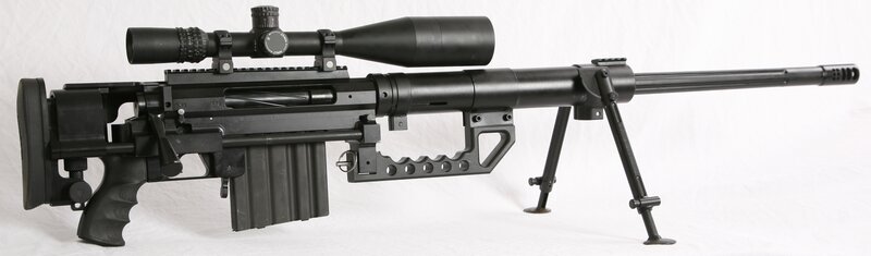 black sniper rifle
