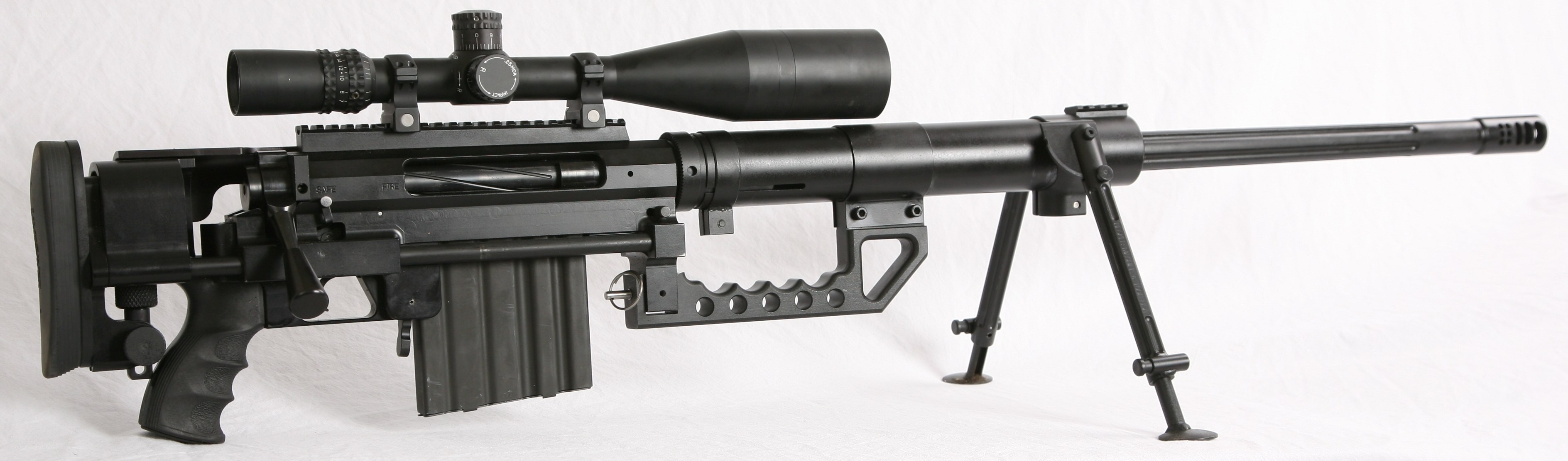 black sniper rifle