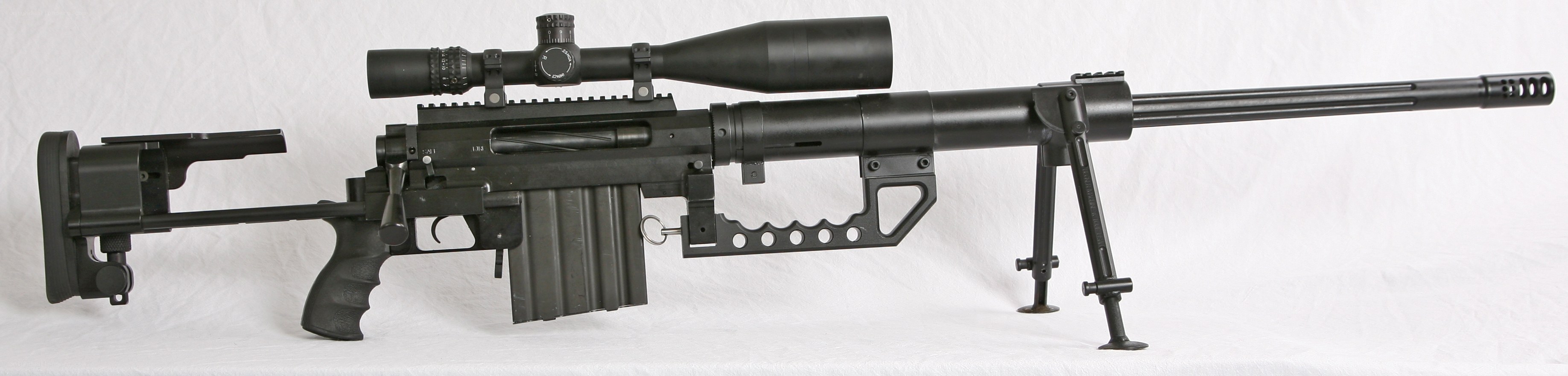 black sniper rifle