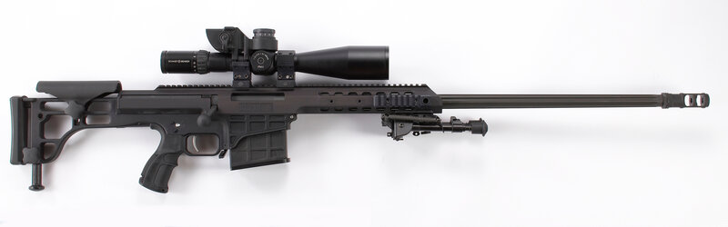 black sniper rifle
