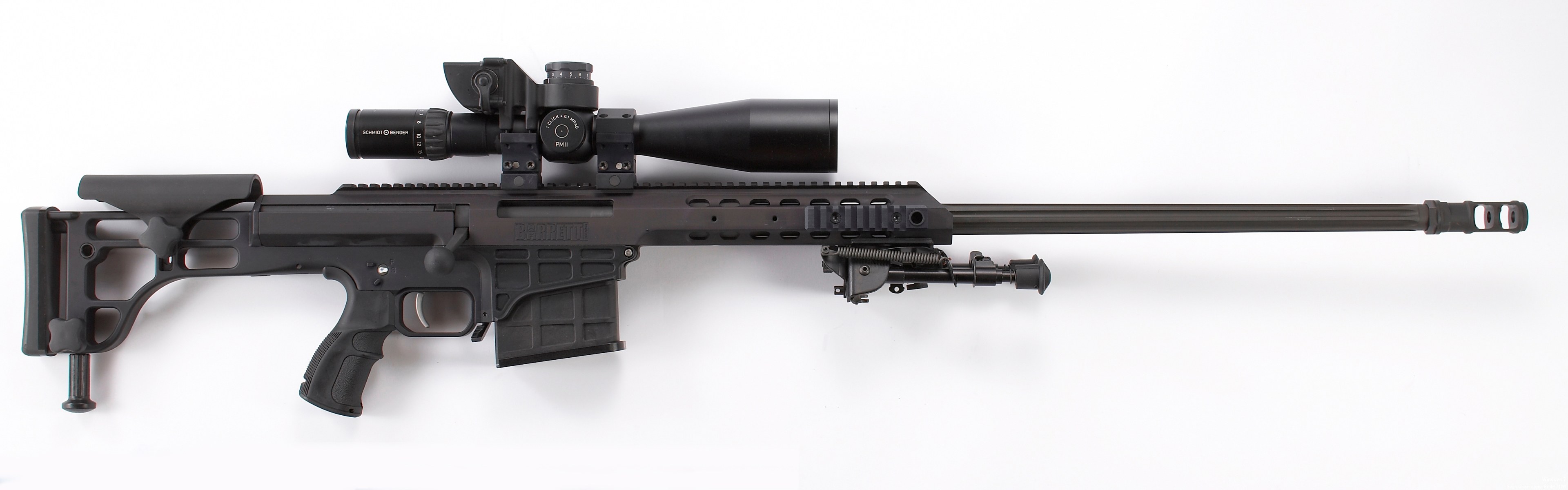 black sniper rifle