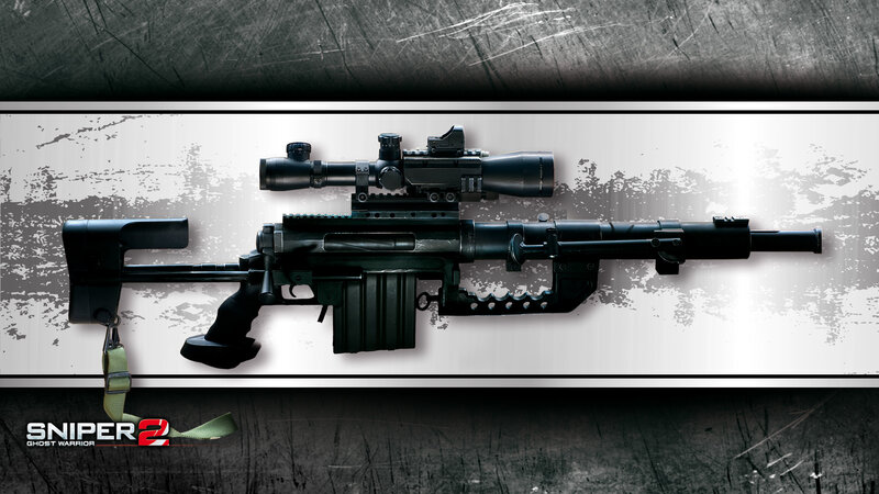 Black Sniper Rifle — Dramatic