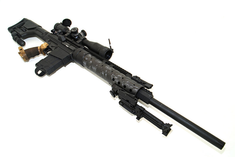 Black Sniper Rifle — Neutral, Photograph, Scope, Stock, Bipod, Gray